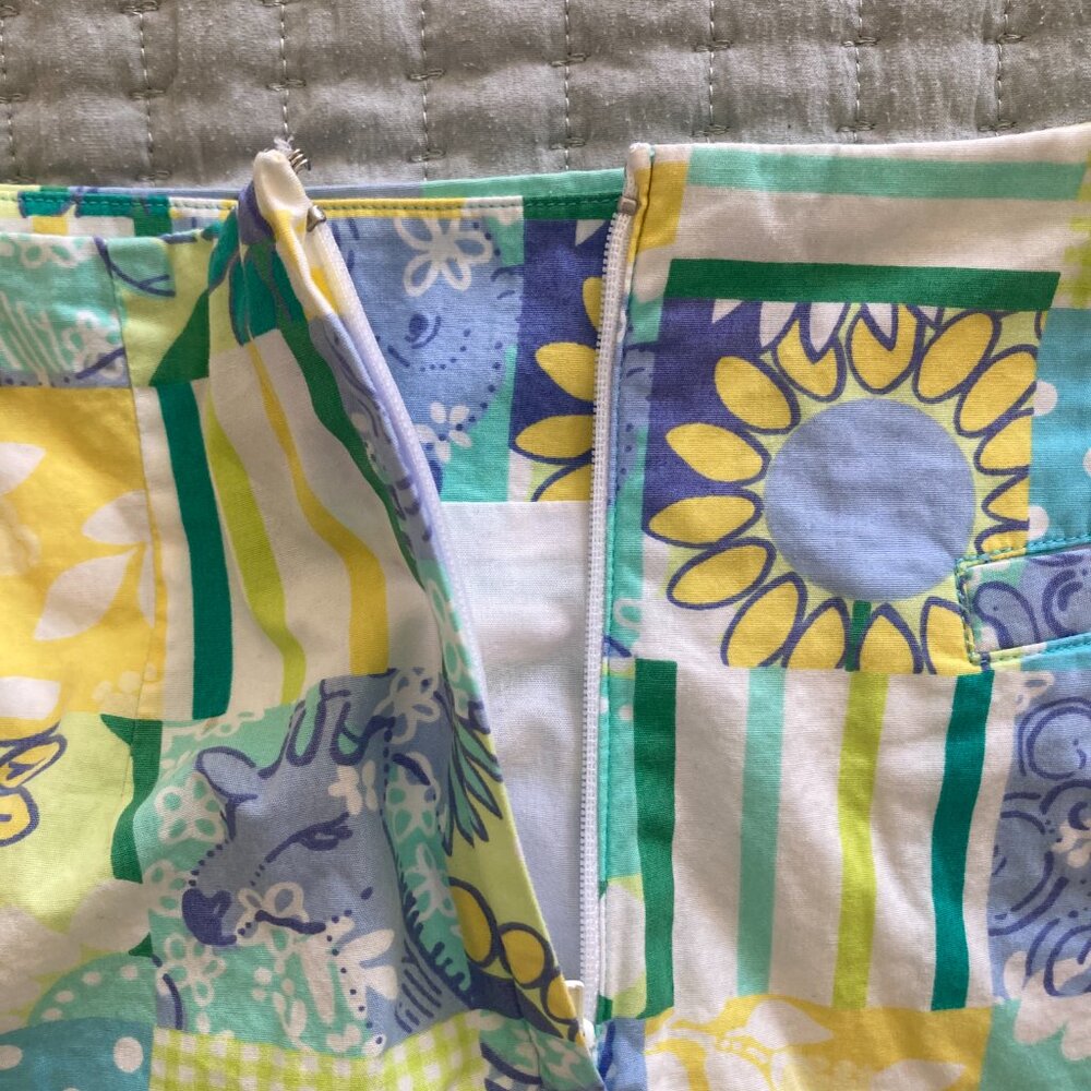 Lilly Pulitzer White Label Patchwork Mini Skirt S… - image 4